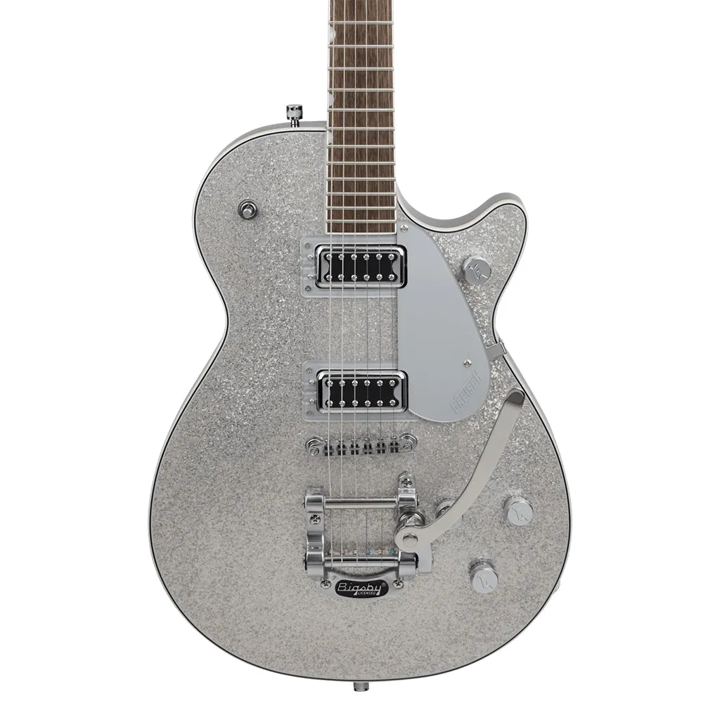 Gretsch  G5230T Electromatic Sparkle Jet FT Singlecut with Bigsby Electric Guitar Laurel Fingerboard Silver Sparkle