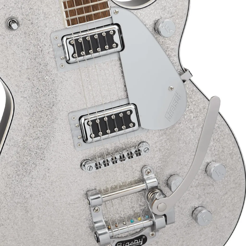 Gretsch  G5230T Electromatic Sparkle Jet FT Singlecut with Bigsby Electric Guitar Laurel Fingerboard Silver Sparkle