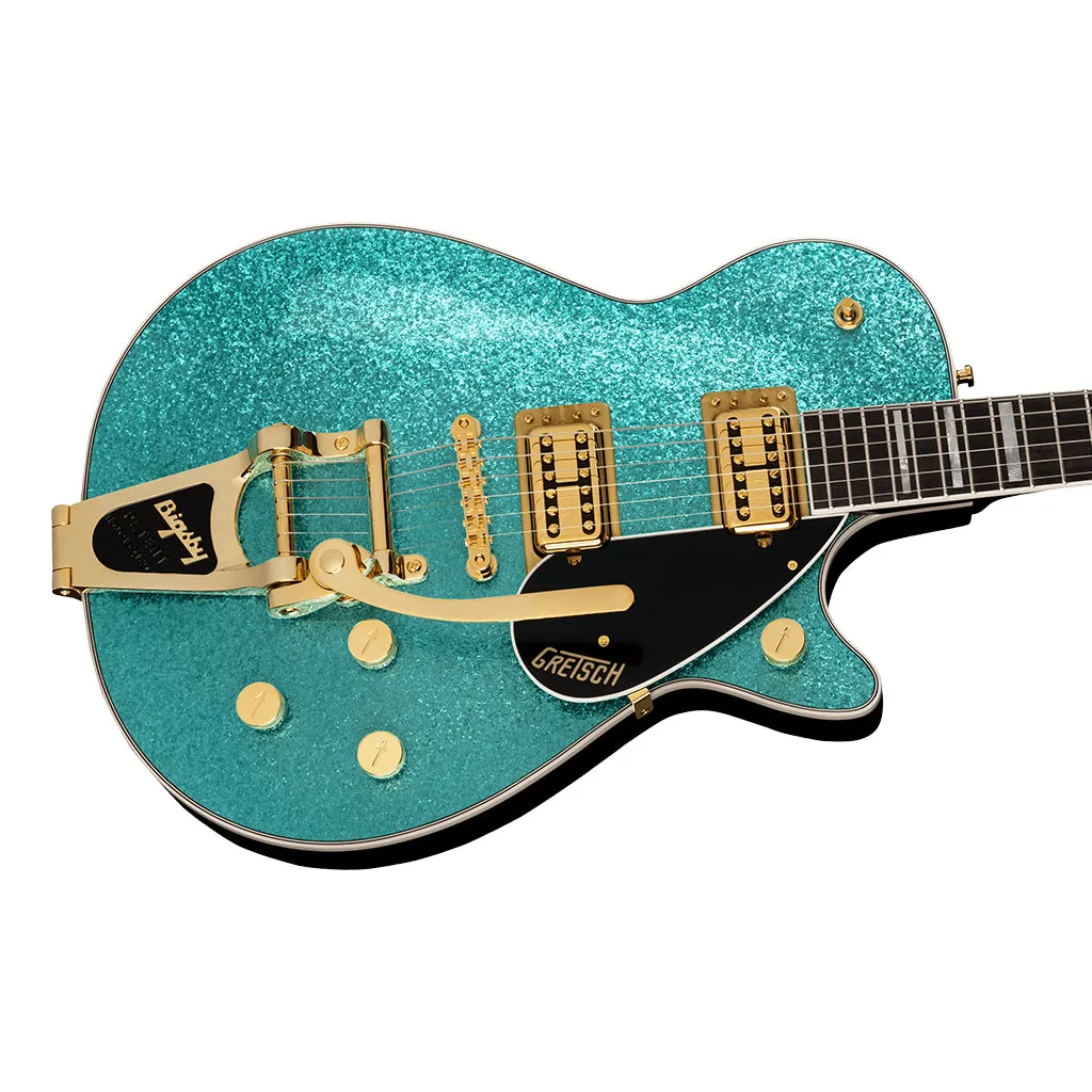 Gretsch G6229TG Limited Edition Players Edition Sparkle Jet BT with Bigsby and Gold Hardware, Ebony Fingerboard, Ocean Turquoise Sparkle
