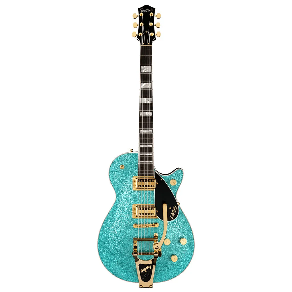 Gretsch G6229TG Limited Edition Players Edition Sparkle Jet BT with Bigsby and Gold Hardware, Ebony Fingerboard, Ocean Turquoise Sparkle