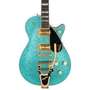 Gretsch G6229TG Limited Edition Players Edition Sparkle Jet BT with Bigsby and Gold Hardware, Ebony Fingerboard, Ocean Turquoise Sparkle