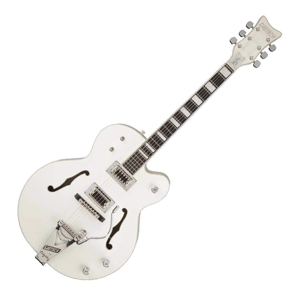 Gretsch G7593T Billy Duffy Signature Falcon with Bigsby, Ebony Fingerboard, White, Lacquer