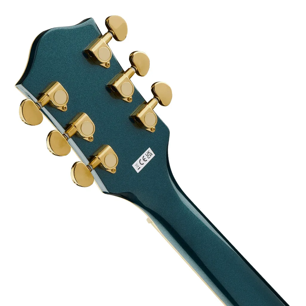 Gretsch Limited Edition G2622TG Streamliner Centre-Block Doublecut with Bigsby Electric Guitar Laurel Fingerboard BroadTron BT-3S Pickups Midnight Sapphire