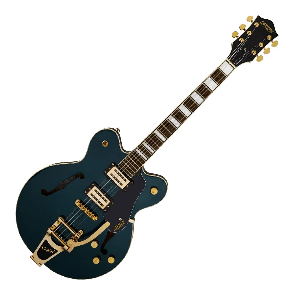 Gretsch Limited Edition G2622TG Streamliner Centre-Block Doublecut with Bigsby Electric Guitar Laurel Fingerboard BroadTron BT-3S Pickups Midnight Sapphire