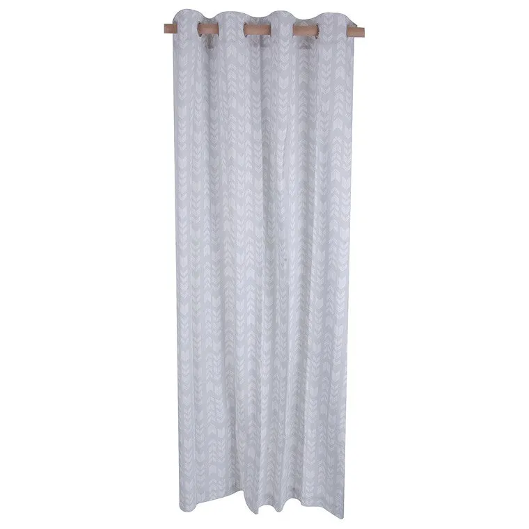 H&G Decor Curtain, Grey Arrows