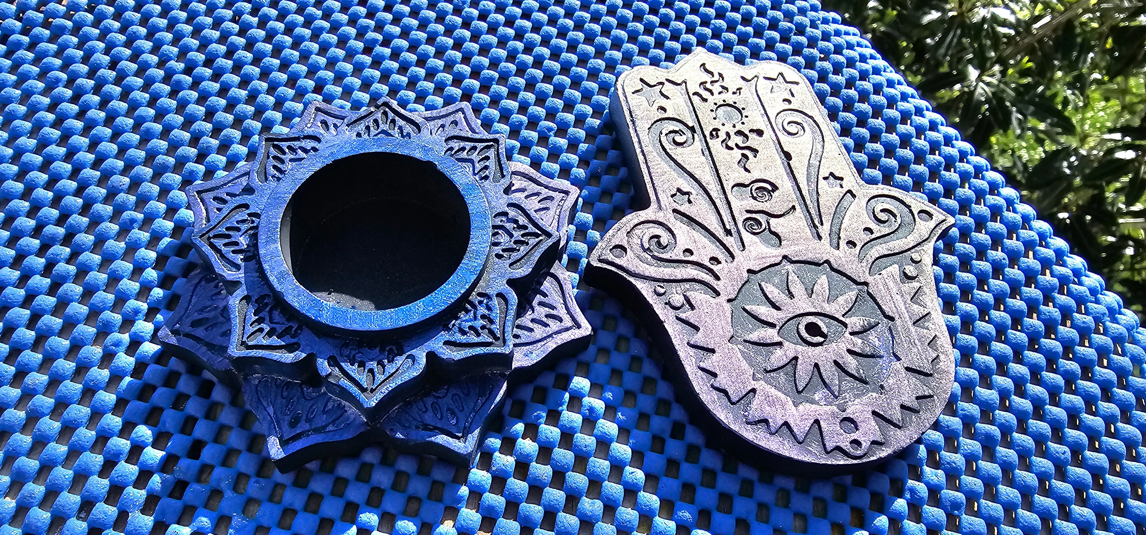 HANDMADE LOTUS CANDLE/INCENSE HOLDER