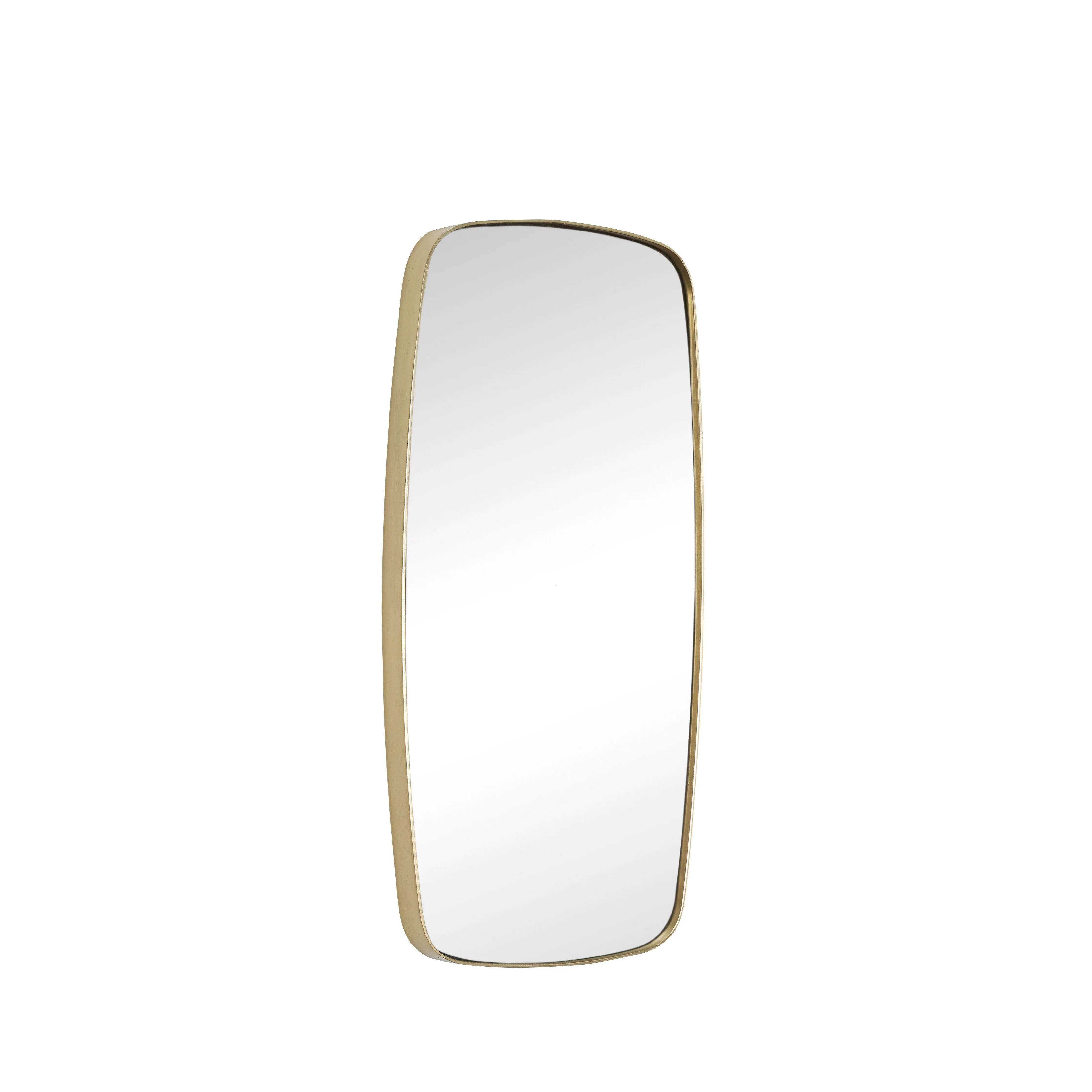 Hübsch Retro Wall Mirror Rectangular Brass