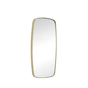 Hübsch Retro Wall Mirror Rectangular Brass