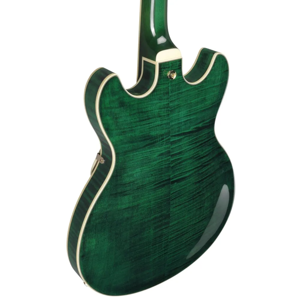 Ibanez AS93FM Electric Guitar -  Transparent Moss Green