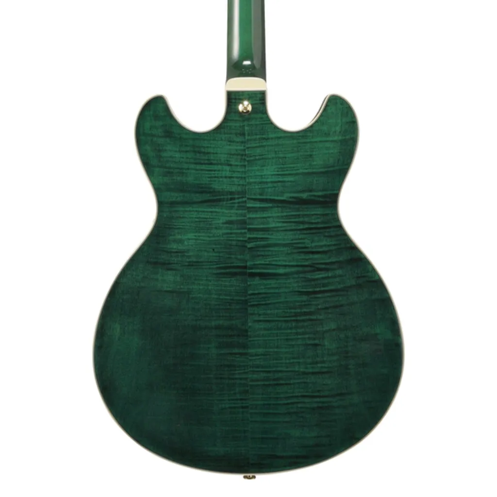 Ibanez AS93FM Electric Guitar -  Transparent Moss Green