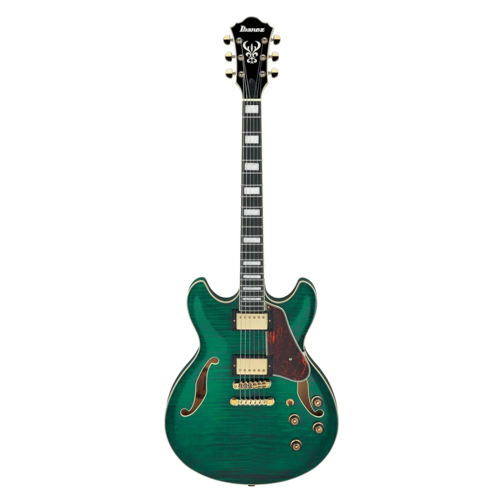 Ibanez AS93FM Electric Guitar -  Transparent Moss Green