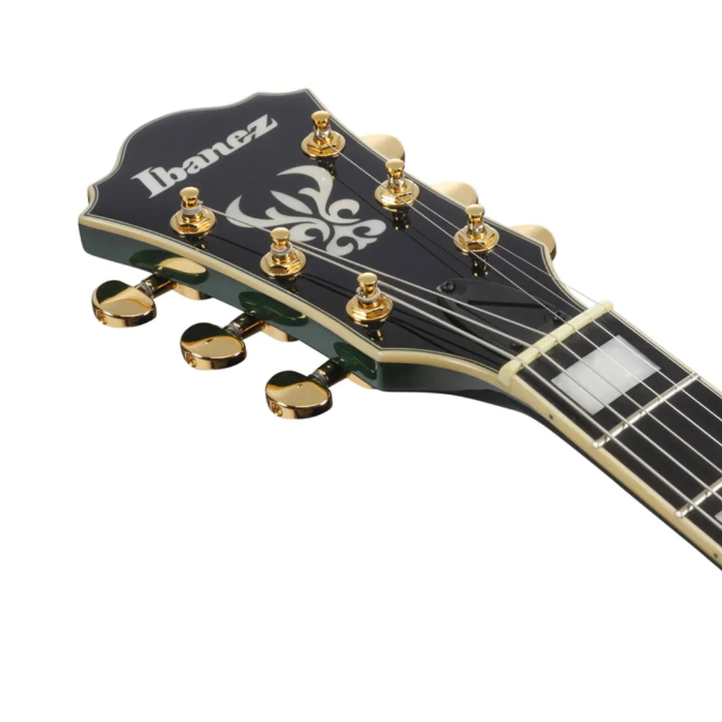 Ibanez AS93FM Electric Guitar -  Transparent Moss Green
