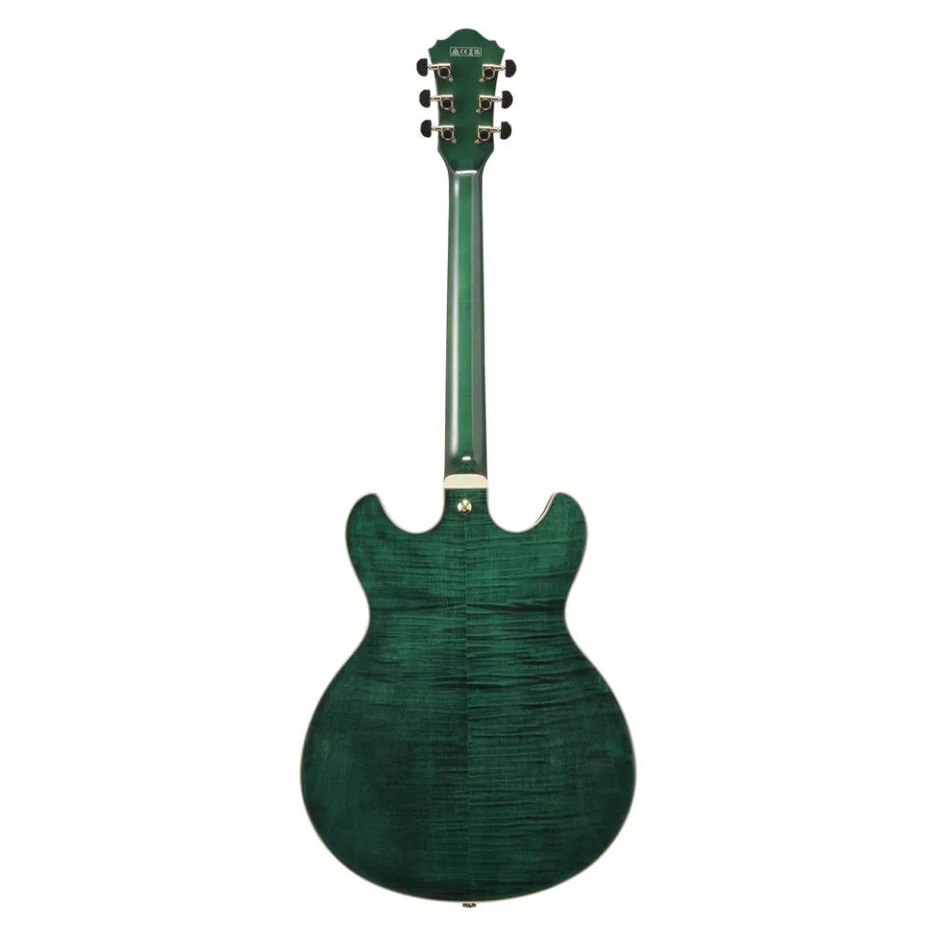 Ibanez AS93FM Electric Guitar -  Transparent Moss Green