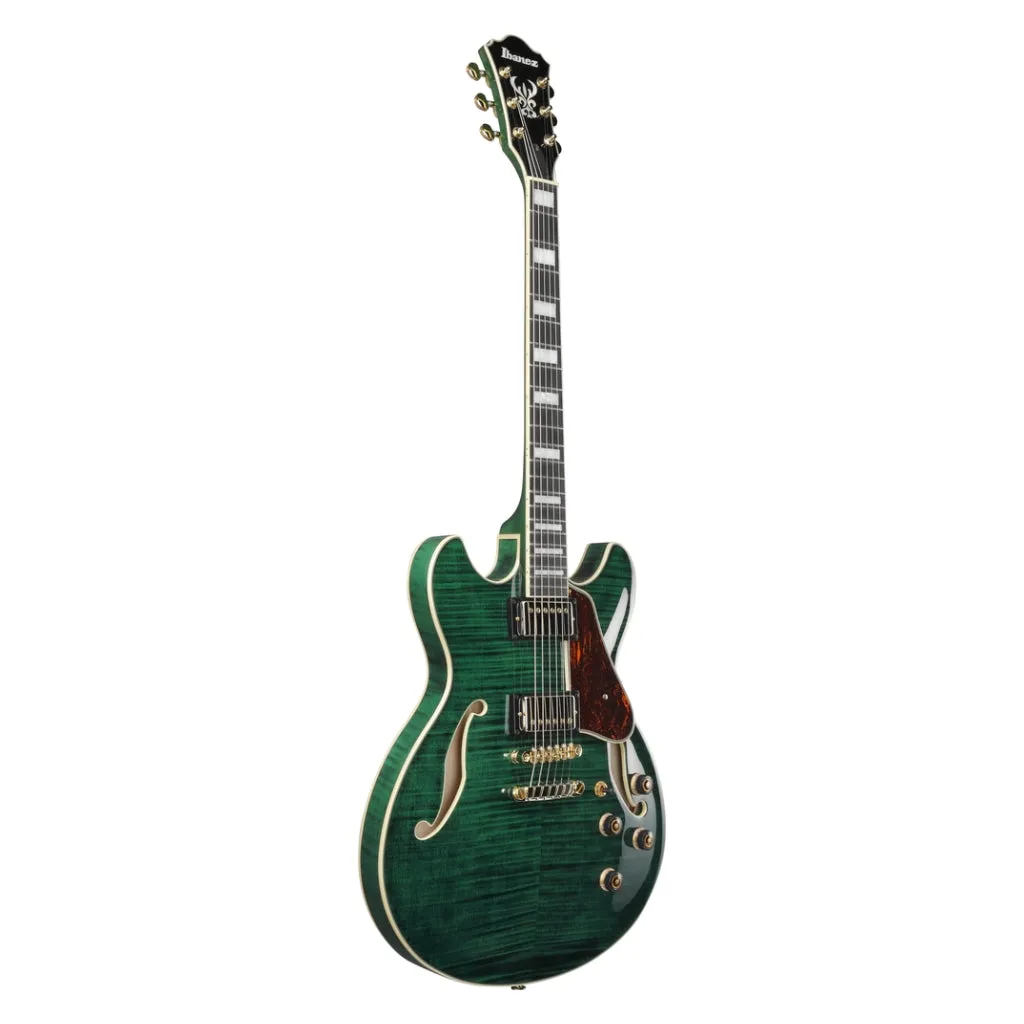 Ibanez AS93FM Electric Guitar -  Transparent Moss Green