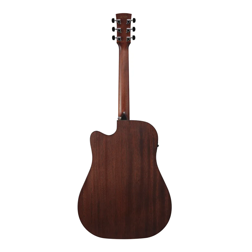 Ibanez AW247CEWKH Electro Acoustic Guitar Weathered Black Open Pore Top, Open Pore Natural Back and Sides