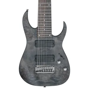 Ibanez RG9PB 9 String Electric Guitar - Transparent Gray Flat