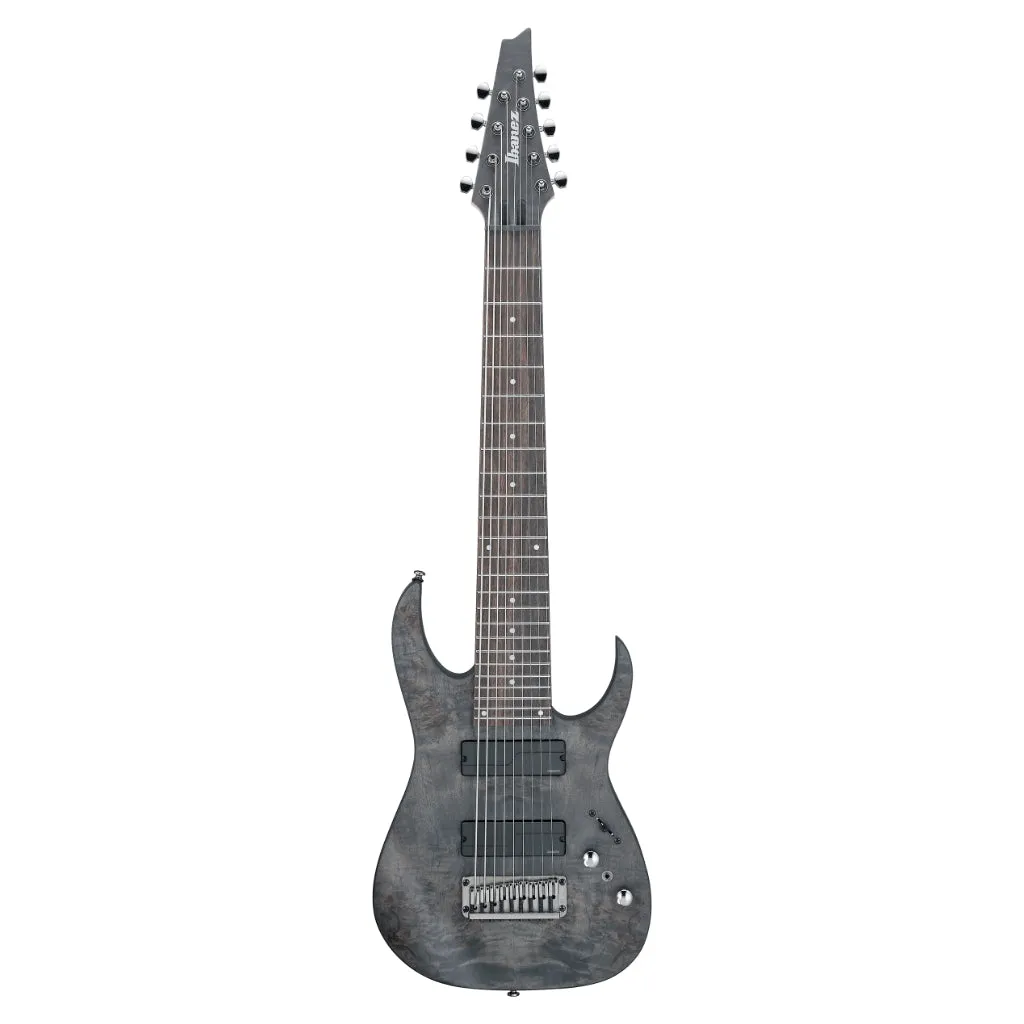 Ibanez RG9PB 9 String Electric Guitar - Transparent Gray Flat