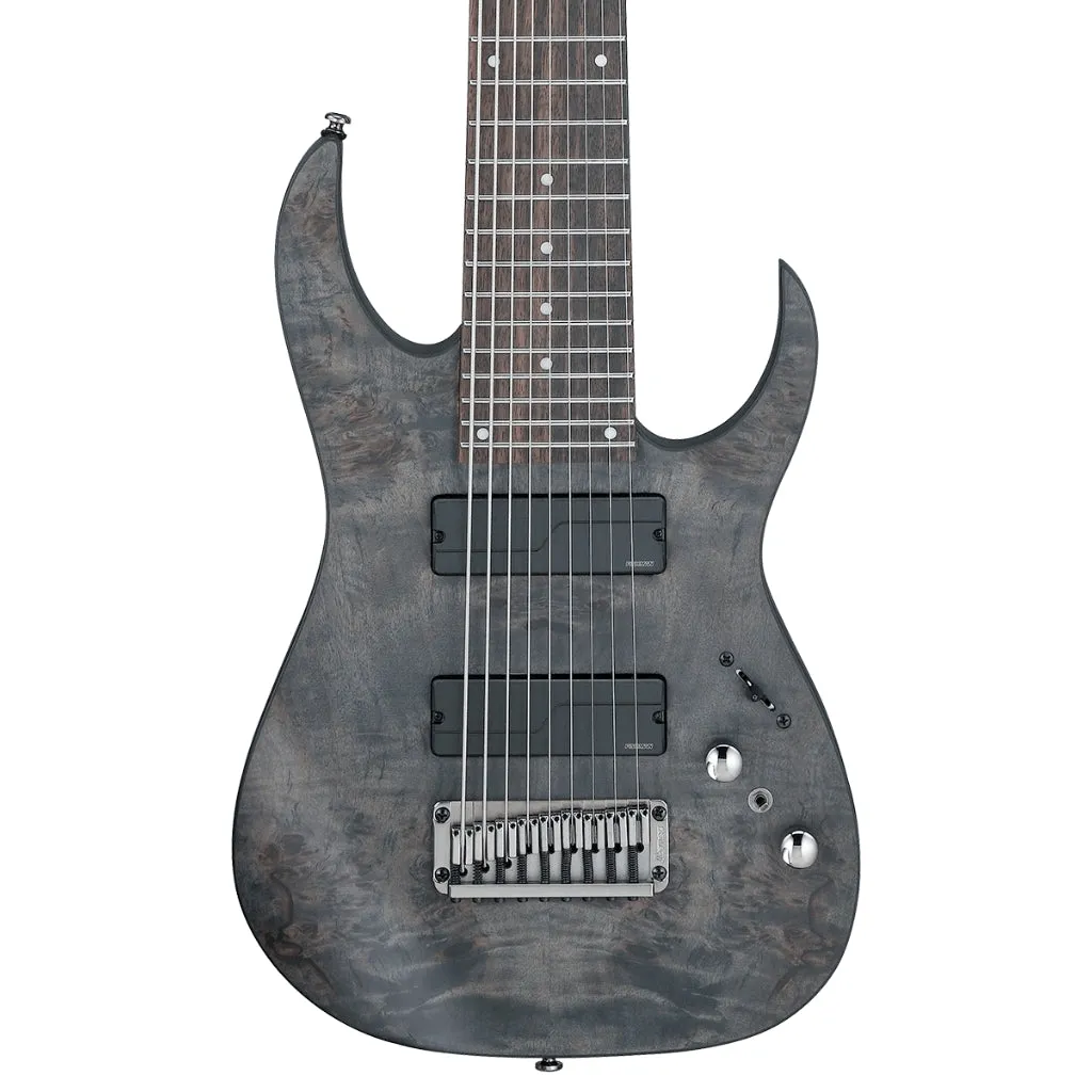 Ibanez RG9PB 9 String Electric Guitar - Transparent Gray Flat