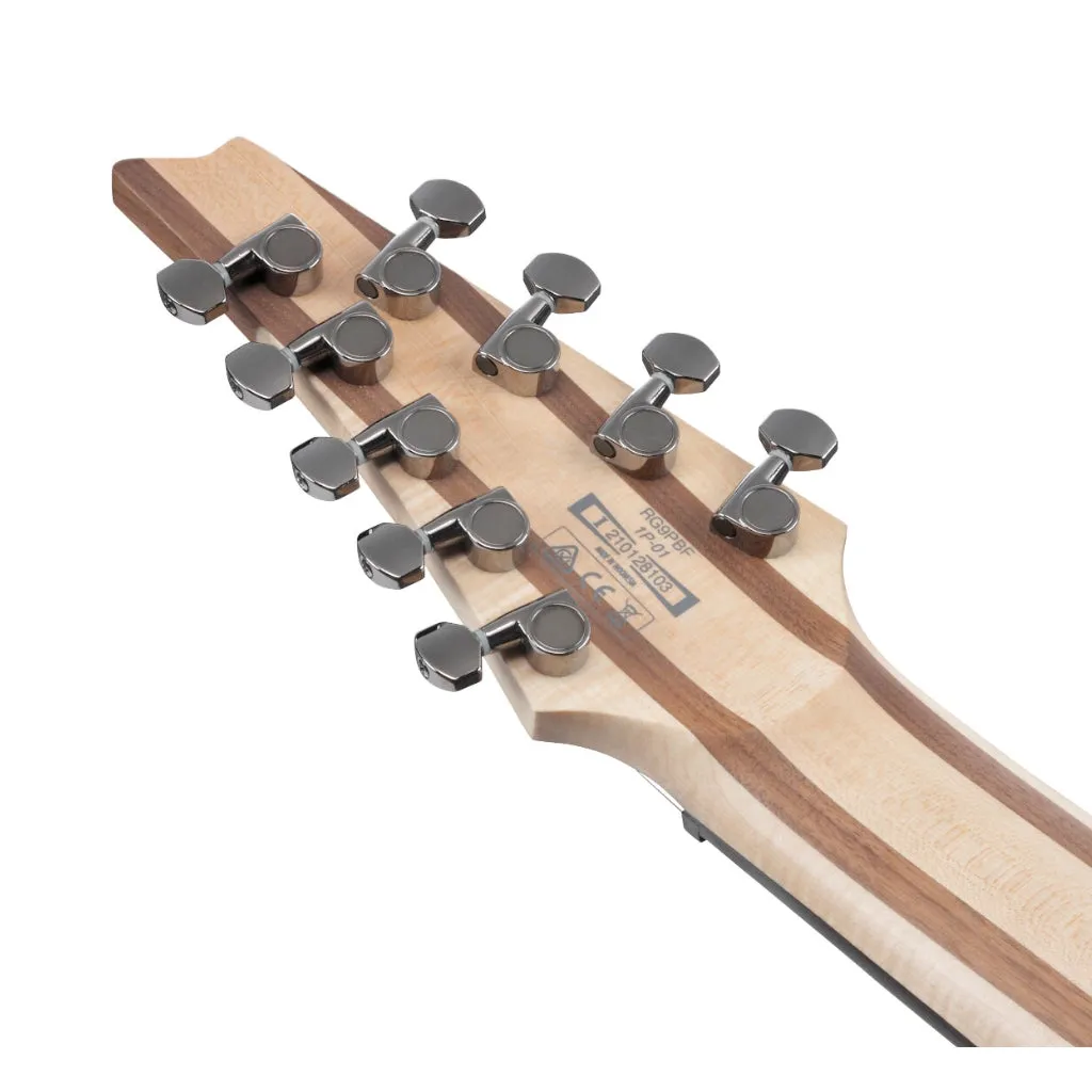 Ibanez RG9PB 9 String Electric Guitar - Transparent Gray Flat