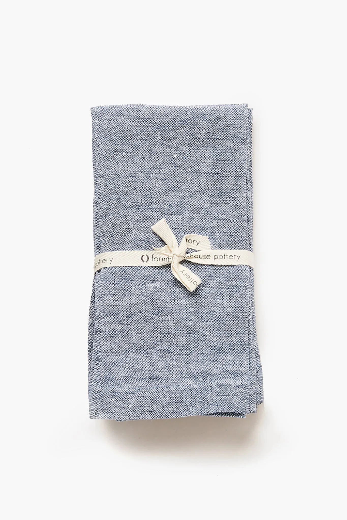 Indigo Washed Linen Napkins