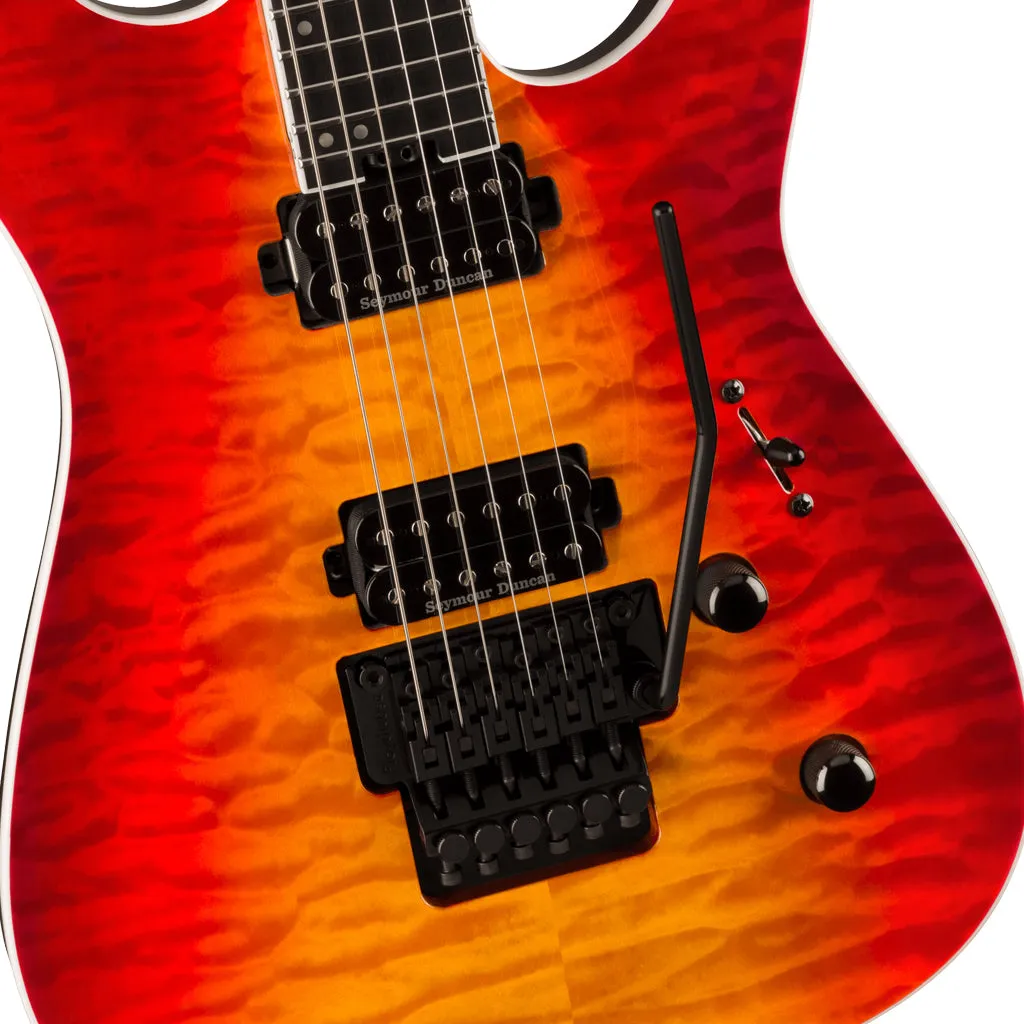 Jackson Pro Plus Series Dinky DKAQ, Ebony Fingerboard, Firestorm