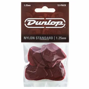 Jim Dunlop Nylon Standard Pick - 1.25mm - 12 pk.