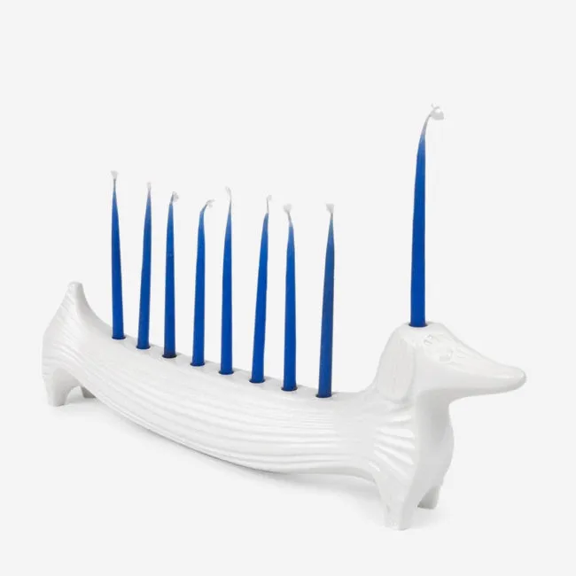 Jonathan Adler | Menagerie Dachshund Menorah White