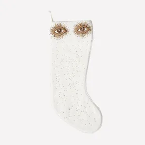 Jonathan Adler | Muse Eyes Stocking - Gold & Ivory