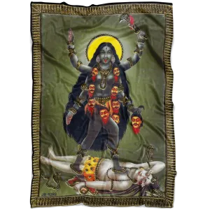 Kali the Bloodthirsty Goddess Fleece Blanket