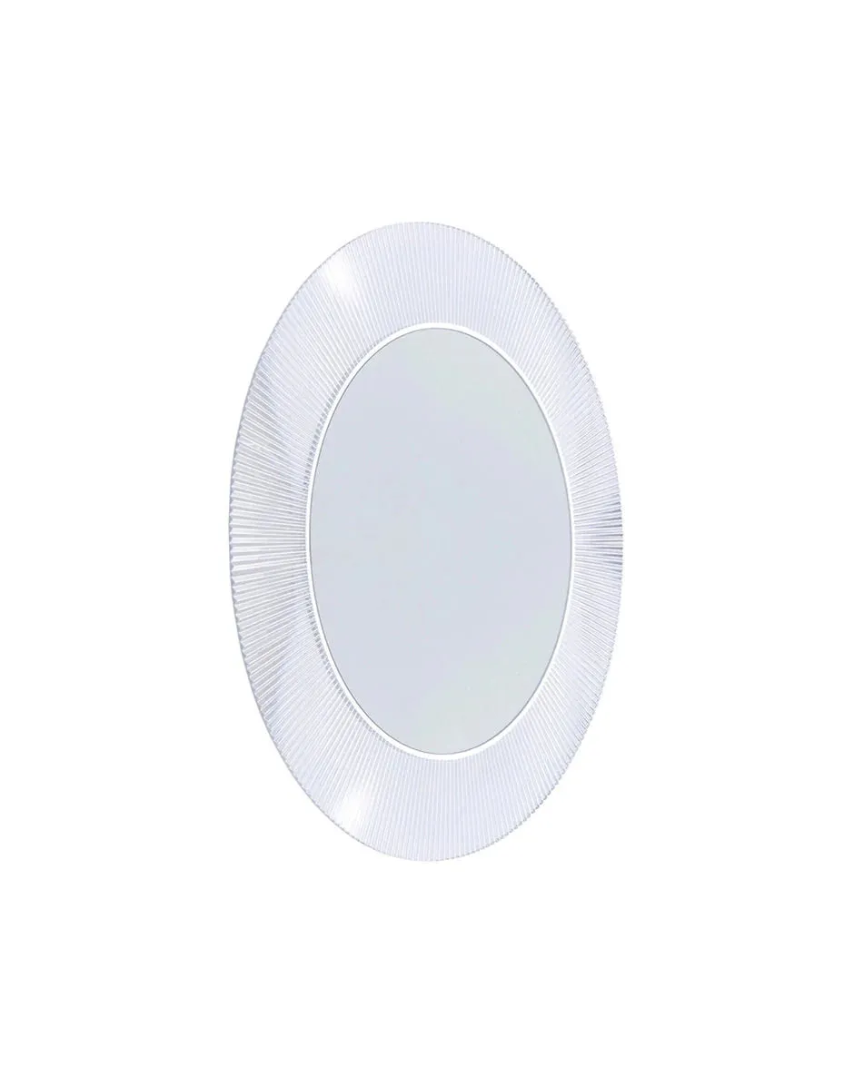 Kartell All Saints Mirror With Lighting, Crystal