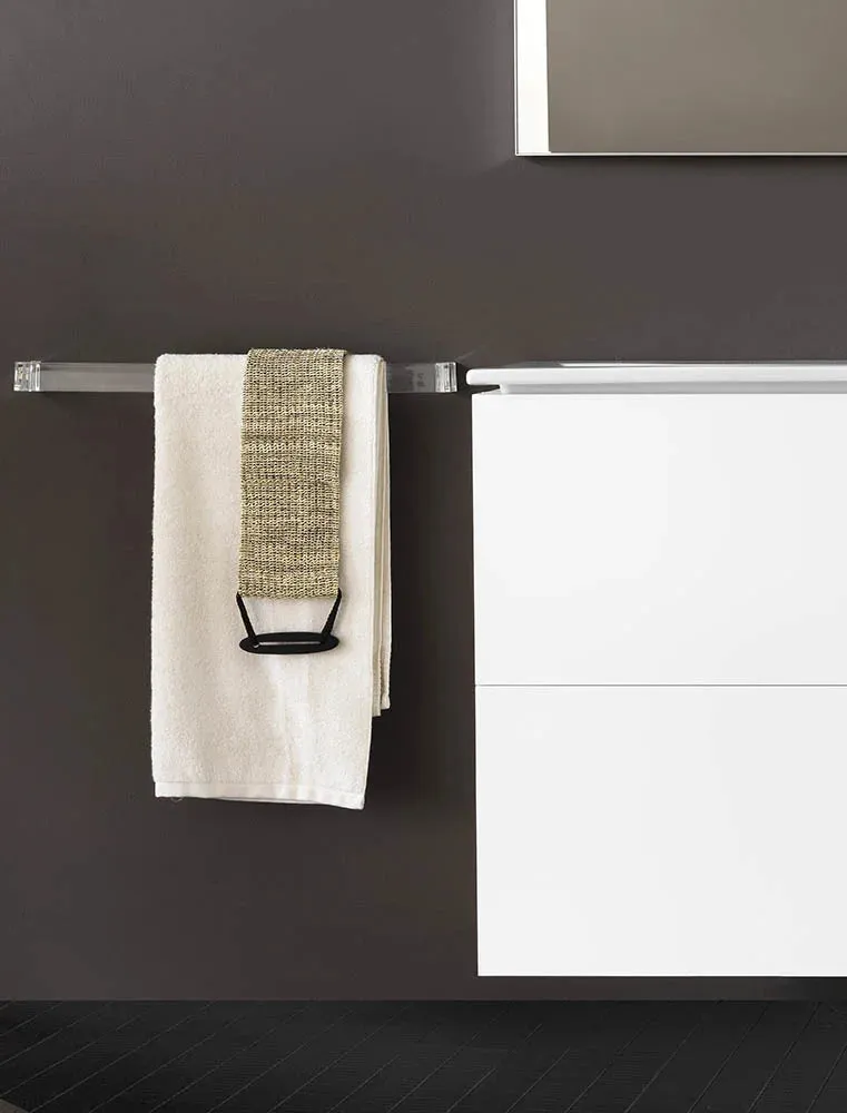 Kartell Rail Towel Rack 30 Cm, Fume