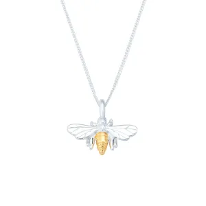 Klara Bee Pendant Necklace | Gold Plated Sterling Silver