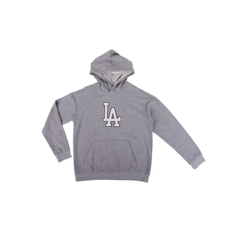 LA College Hoodie, Grey Marle, Size L