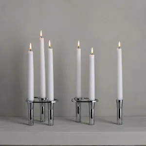 Lind DNA | Metal Steel Curve Candle Holders Gift Set