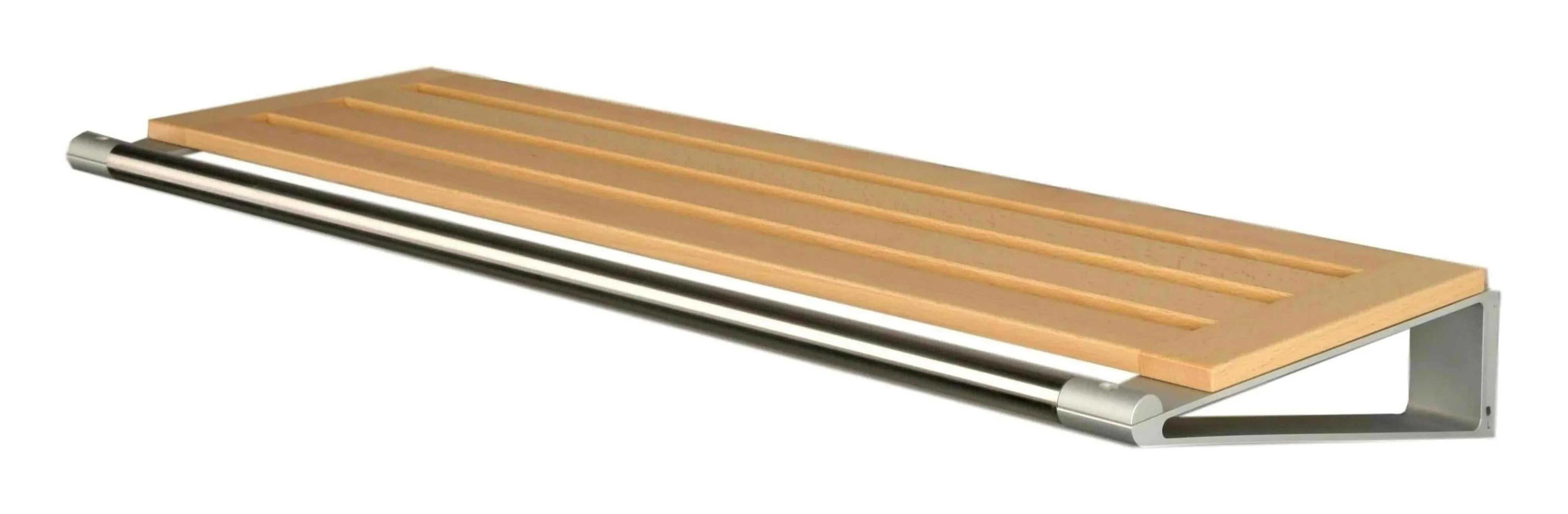 Loca Knax Hat Shelf 40 Cm, Beech/Aluminium