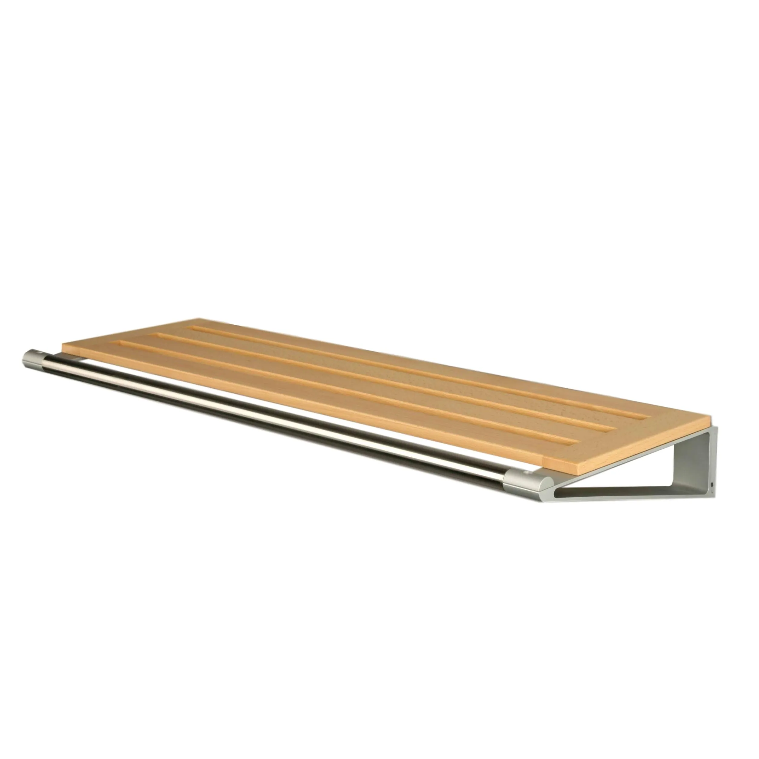 Loca Knax Hat Shelf 40 Cm, Beech/Aluminium