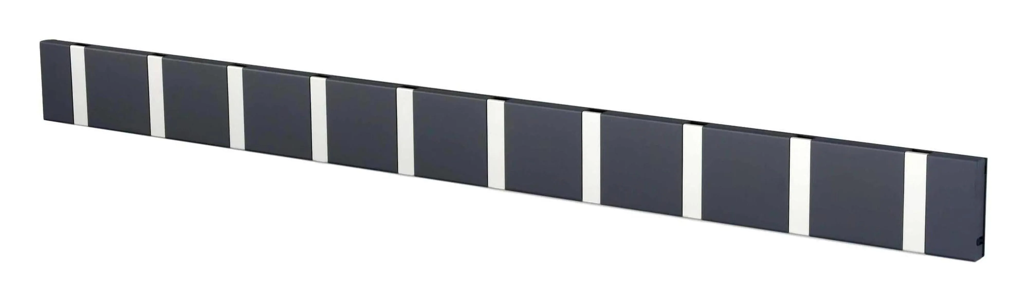 Loca Knax Horizontal Coat Rack 10 Hooks, Anthracite/Grey
