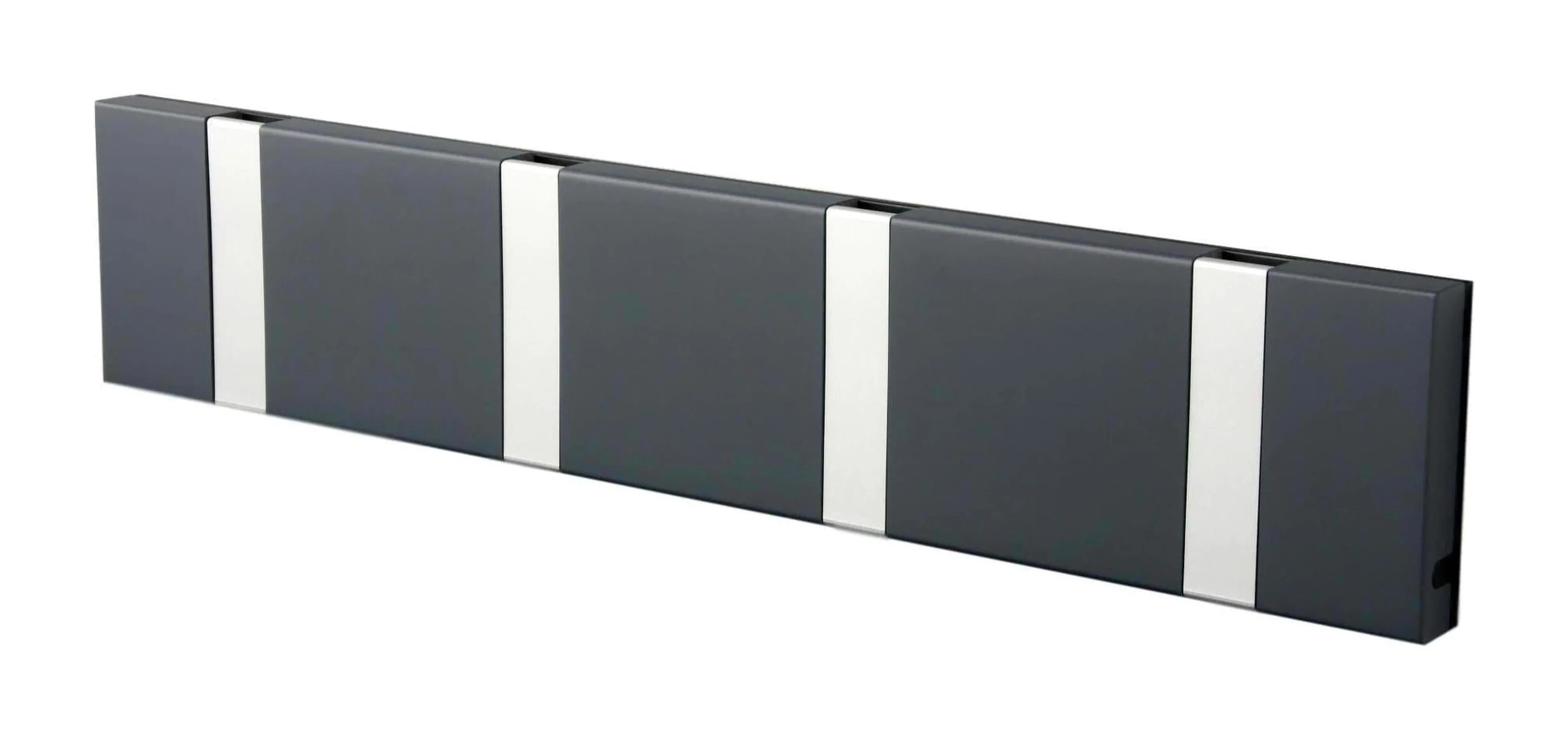 Loca Knax Horizontal Coat Rack 4 Hooks, Anthracite/Grey