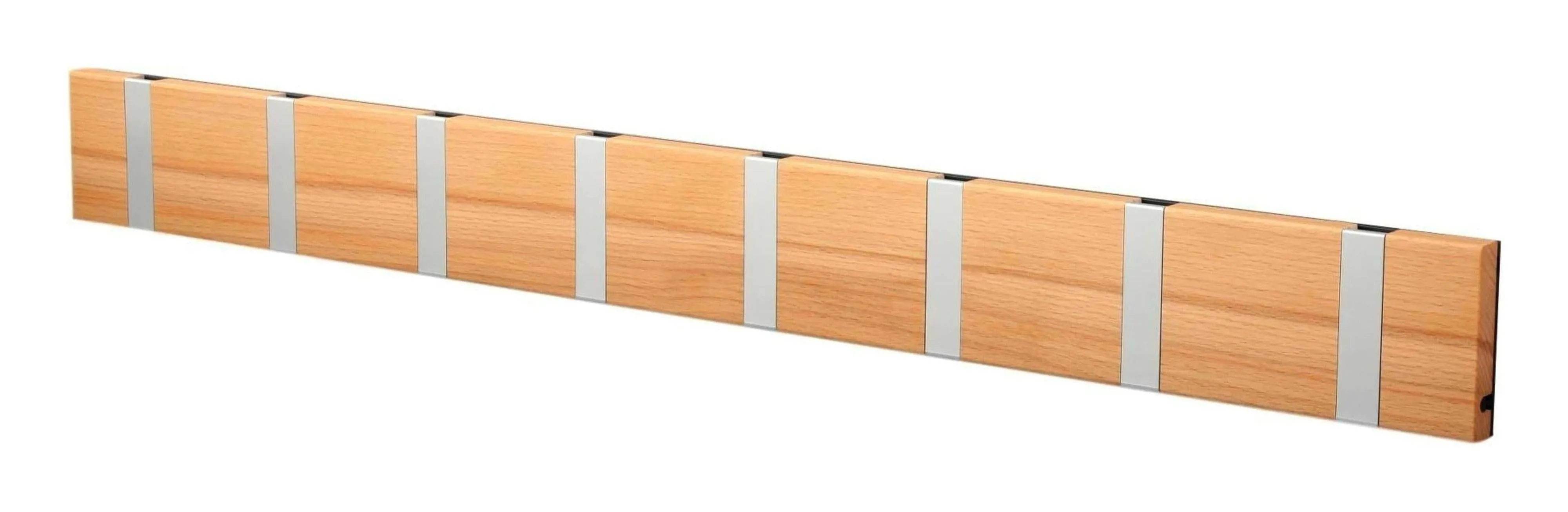 Loca Knax Horizontal Coat Rack 8 Hooks, Core Beech/Grey