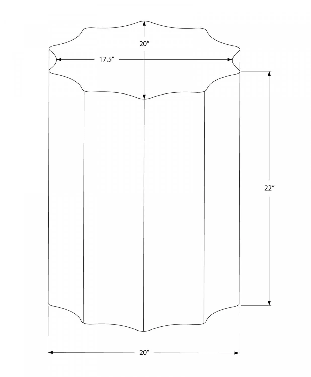 Lorik Side Table - Gold