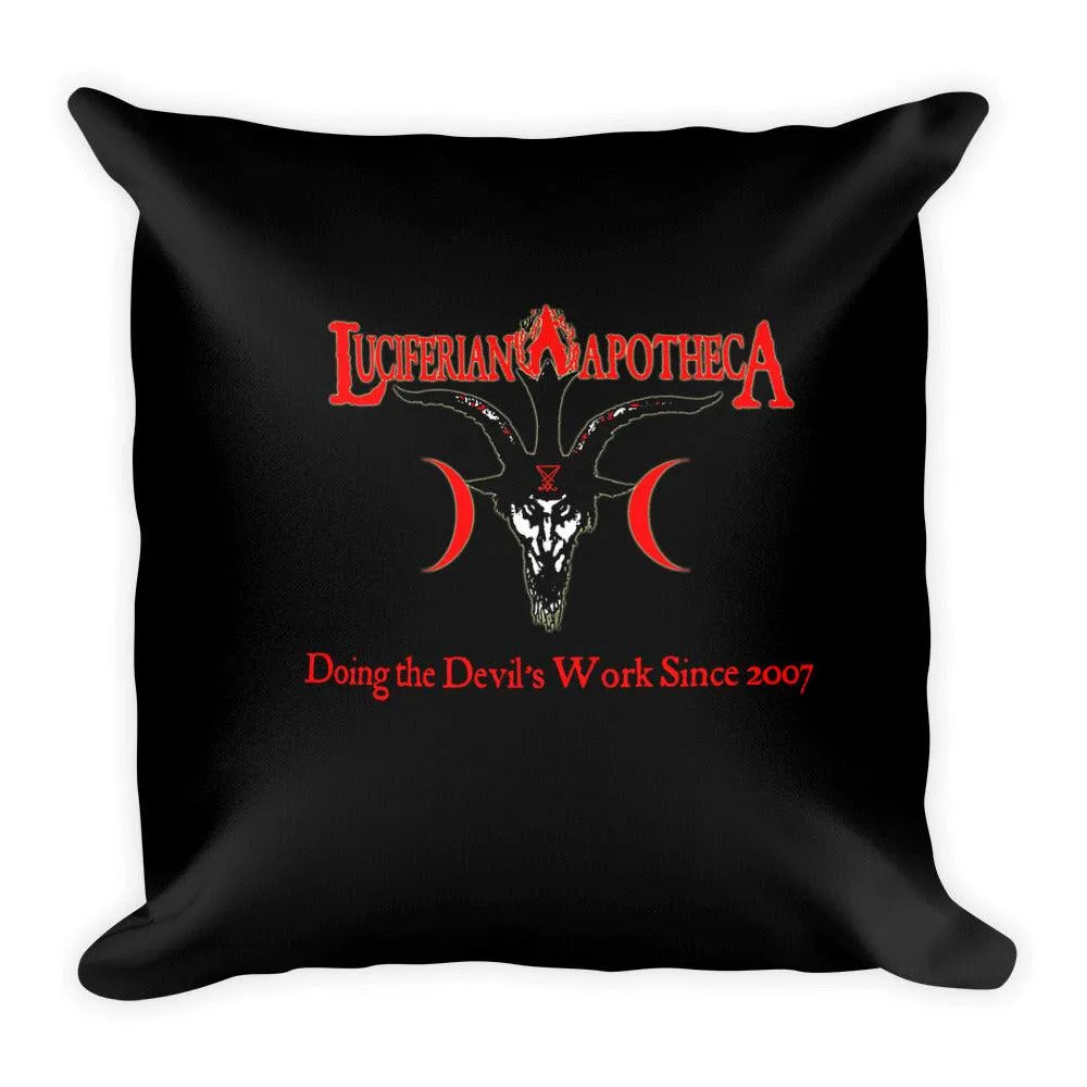 Lucifer Baphomet Square Pillow