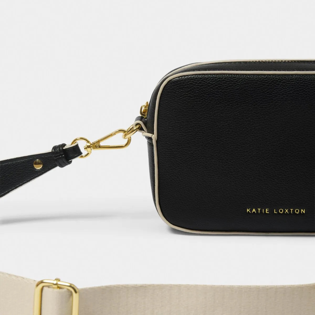 Marni Crossbody Bag | Black & Light Sand | Mini