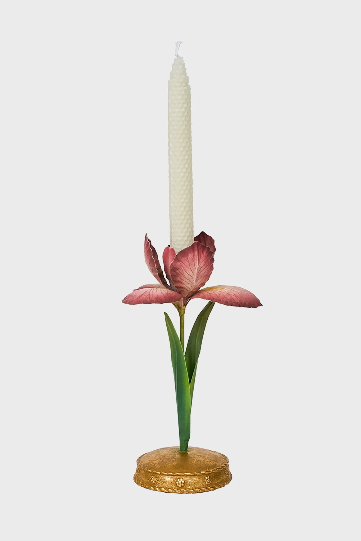 Meadow Walk Iris 9" Candlestick