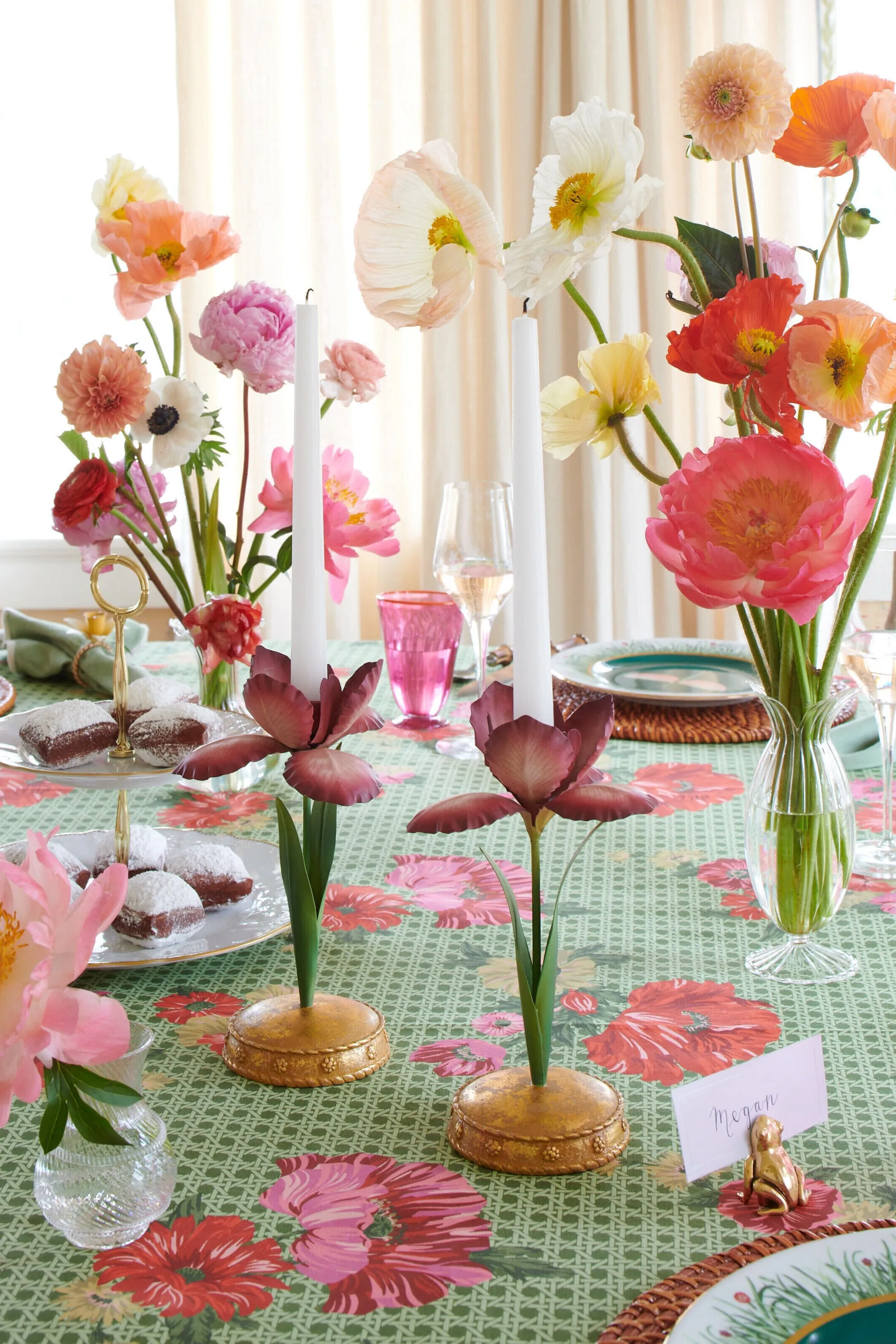 Meadow Walk Iris 9" Candlestick