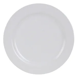 Melamine Dinner Plate, White, 25cm