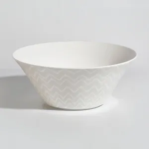 Missoni Home Dinnerware | Zig Zag White Salad Bowl