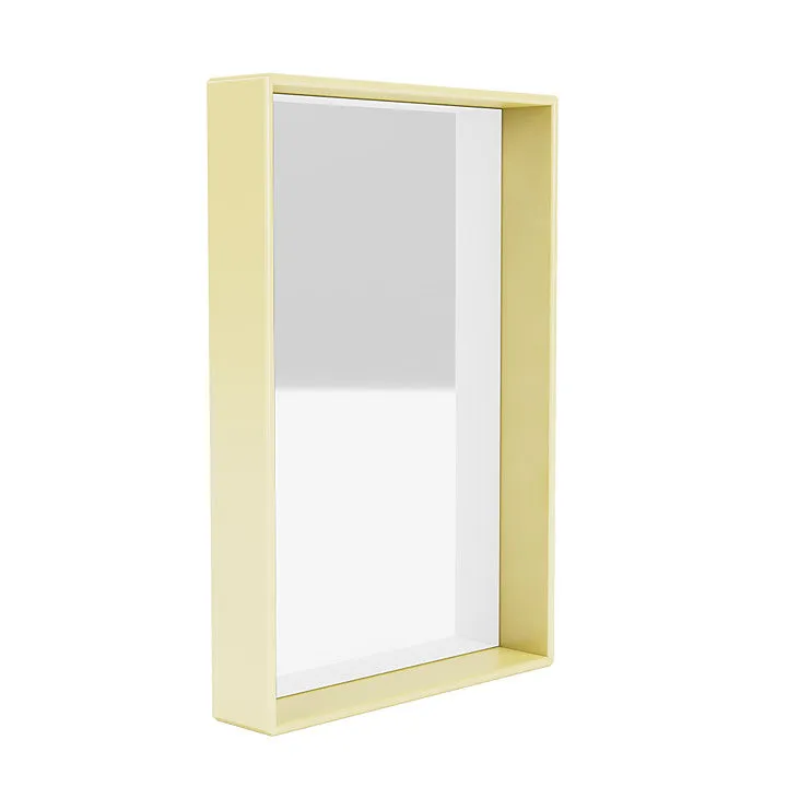 Montana Shelfie Mirror With Shelf Frame, Chamomile Yellow