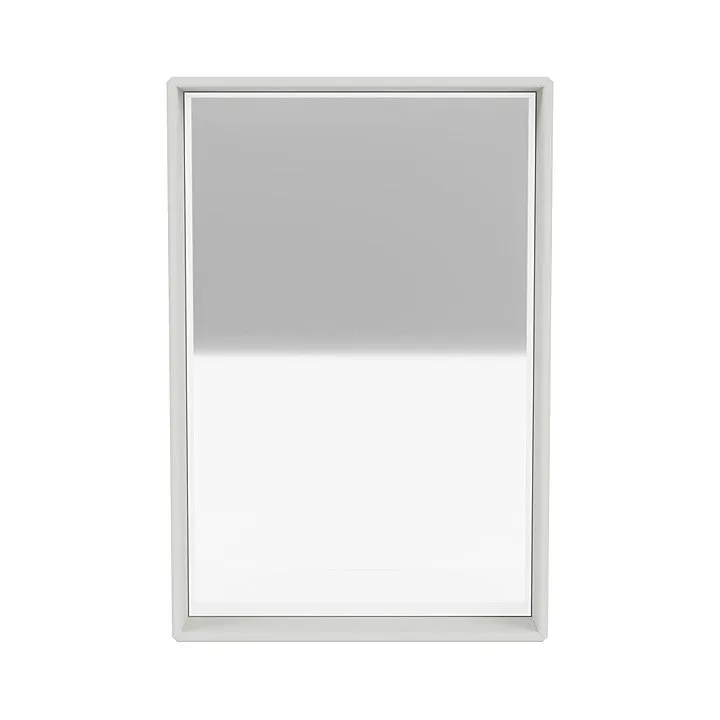 Montana Shelfie Mirror With Shelf Frame, Nordic White