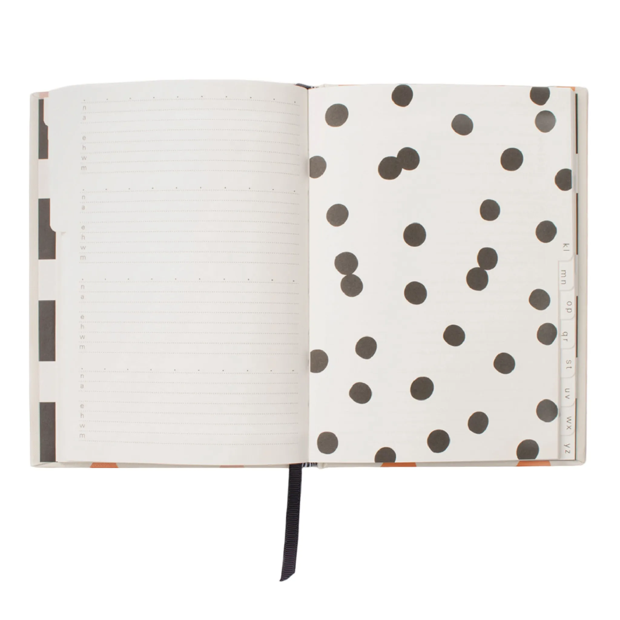 Multi Hearts Address & Birthday Book | Orange & Pink