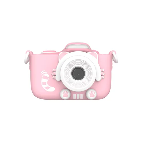 myFirst Digital Camera 3 Pink Rubber Kitty Case - 16MP